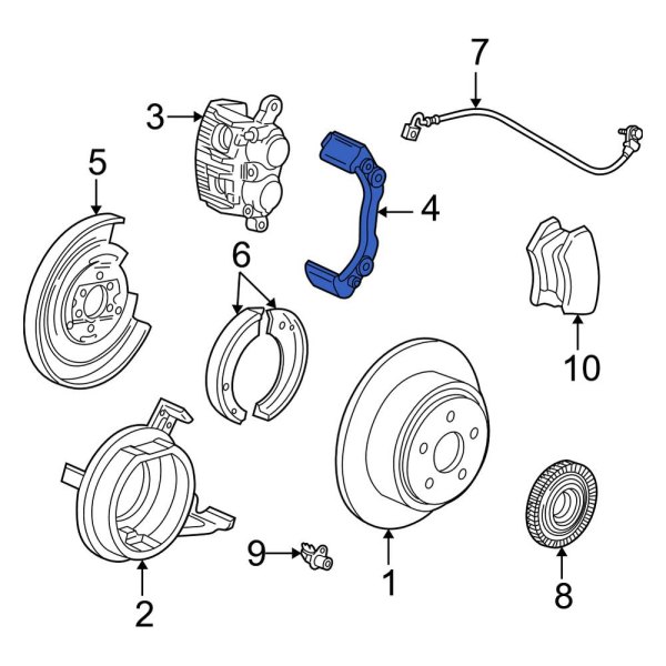 Disc Brake Caliper Bracket