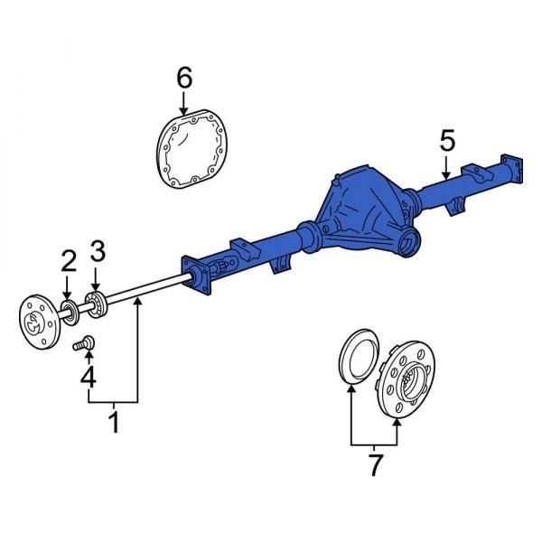 Ford OE F75Z4010HA Rear Differential Housing