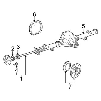 Ford OE - Rear Suspension - Axle Housing