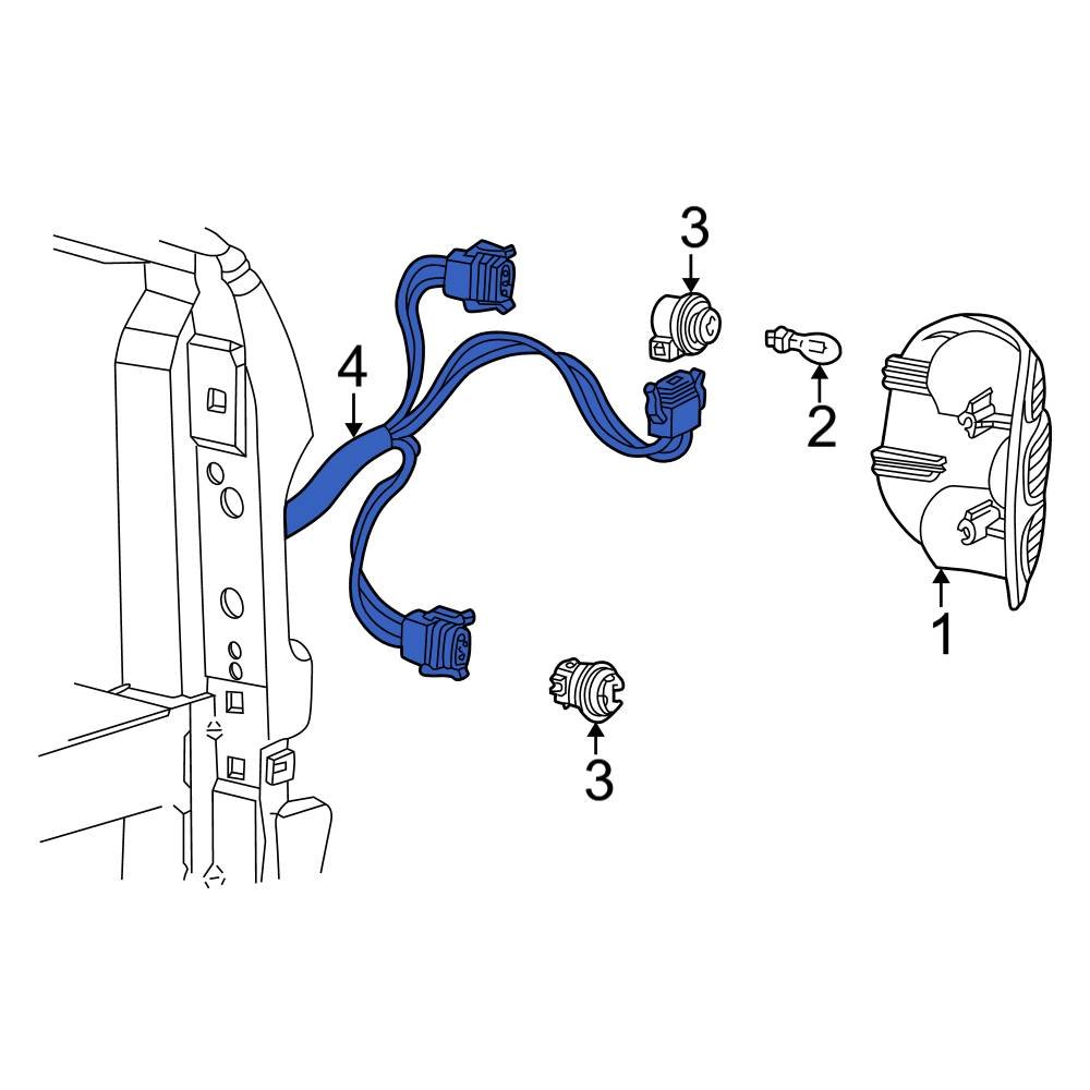 ford-oe-xl3z13a409da-rear-tail-light-wiring-harness