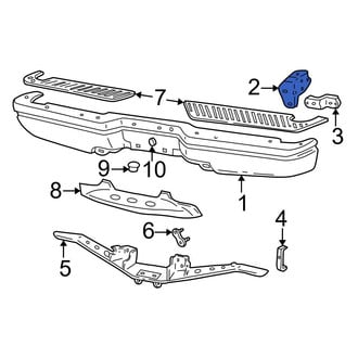 Ford OE - Rear Left Bumper Face Bar Bracket