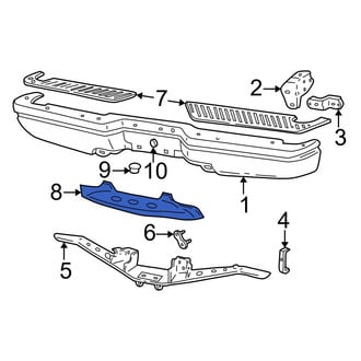 Ford OE - Rear Lower Bumper Step Pad