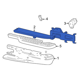 Ford OE - Rear Bumper Face Bar Reinforcement Beam