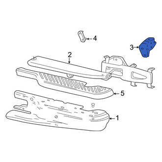 Ford OE - Rear Right Bumper Face Bar Bracket