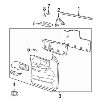 Ford OE - Front Door - Interior Trim (King Ranch SuperCrew)