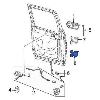 Ford OE - Front Right Lower Door Hinge