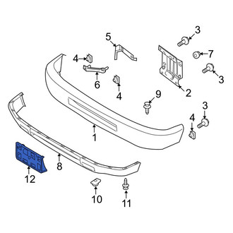 Ford OE - Front License Plate Bracket