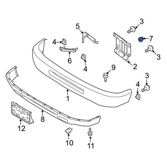 Ford OE - Bumper Face Bar Nut