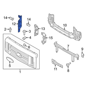 Ford OE - Right Outer Grille Bracket