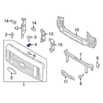 Ford OE - Bumper Face Bar Nut