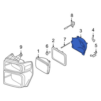 Ford OE - Left Headlight Bracket