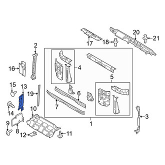 Ford OE - Front Left Radiator Support Baffle