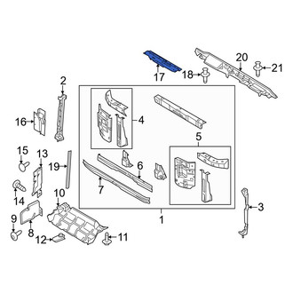 Ford OE - Front Upper Radiator Support Baffle