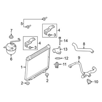 Ford OE - Cooling - Radiator & Components (4.6L)