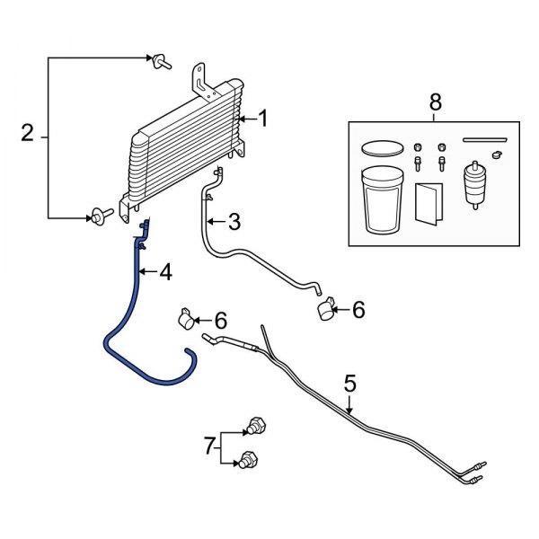 Automatic Transmission Oil Cooler Hose