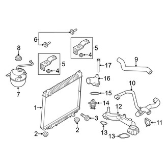 Ford OE - Cooling - Radiator & Components (5.4L)