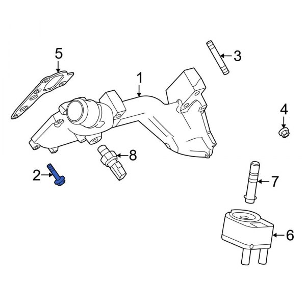 Engine Oil Filter Adapter Bolt