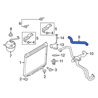 Ford OE - Upper Radiator Coolant Hose