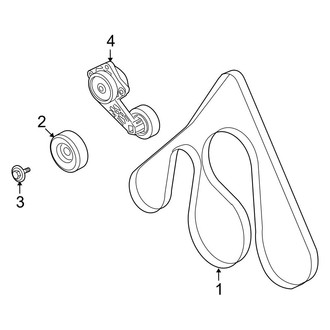 Ford OE - Cooling - Belts & Pulleys (Extended Cargo Van / Extended Passenger Van / Standard Cargo Van / Standard Passenger Van 6.8L)