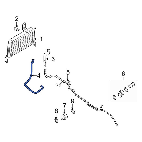 Automatic Transmission Oil Cooler Hose