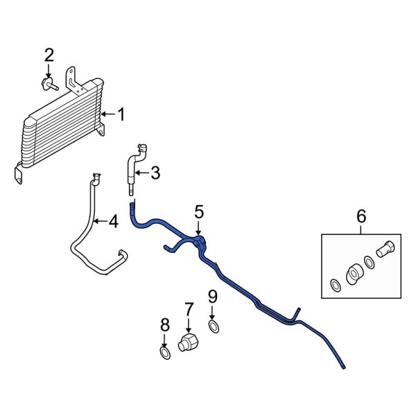 Automatic Transmission Oil Cooler Tube