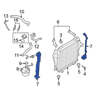 Ford OE - Front Right Inner Radiator Support Side Panel