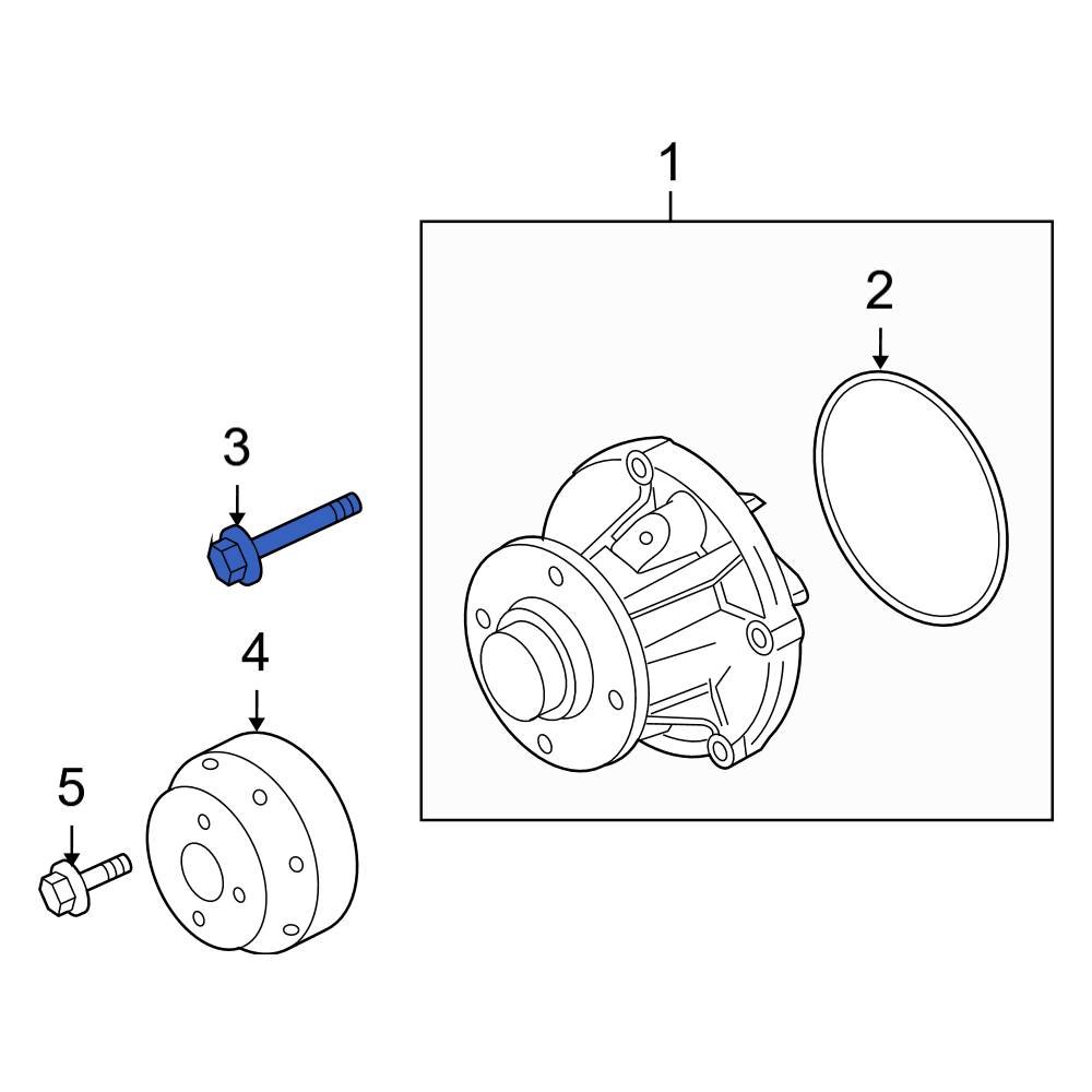 Ford OE W300006 Engine Water Pump Bolt