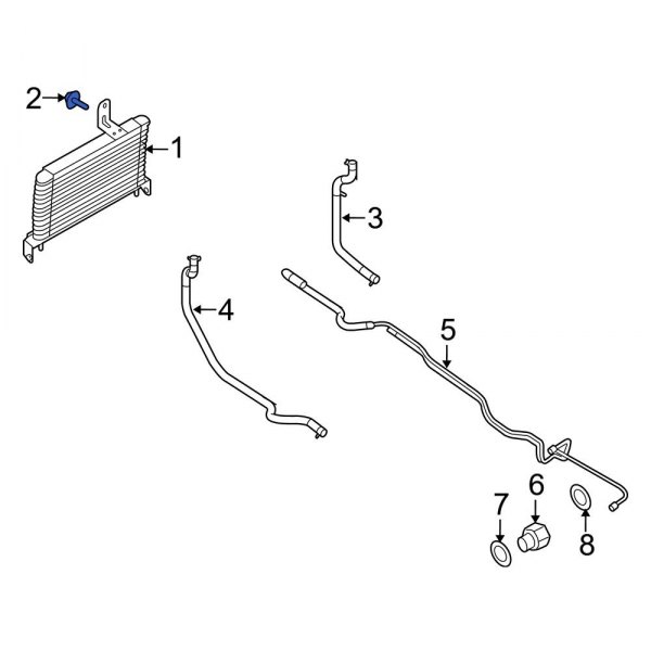 Automatic Transmission Oil Cooler Bolt