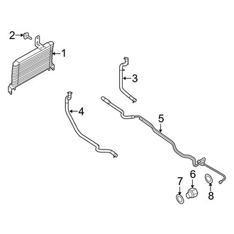 Ford OE - Cooling - Trans Oil Cooler (Extended Cargo Van / Standard Cargo Van / Standard Passenger Van 6.0L)