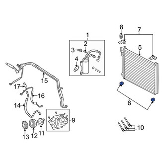 Ford OE - Lower A/C Condenser Bracket Insulator