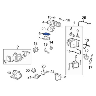 Ford OE - Heater Core Case Seal