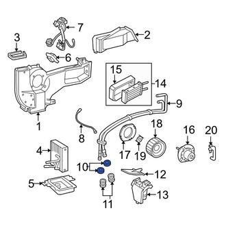 Ford OE - HVAC Heater Hose Grommet