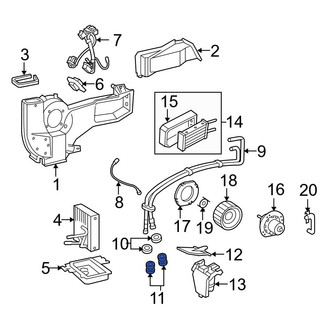 Ford OE - HVAC Heater Hose Connector