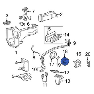 Ford OE - Rear HVAC Blower Motor Wheel