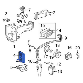 Ford OE - Rear A/C Evaporator Core