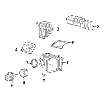 Ford OE - Air Conditioner & Heater - Heater Components (W/O Air Conditioning)