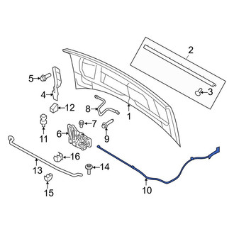Ford OE - Front Hood Release Cable