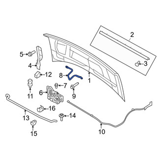Ford OE - Front Hood Latch Striker Plate