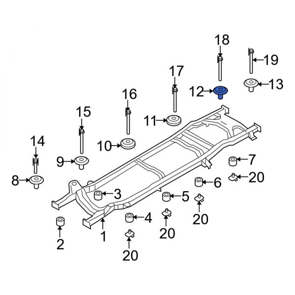 Body Mount Cushion