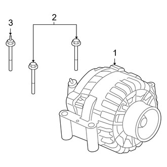 Ford OE - Electrical - Alternator (W/O Dual Alternators), (Extended Cargo Van / Standard Cargo Van / Standard Passenger Van 6.0L)