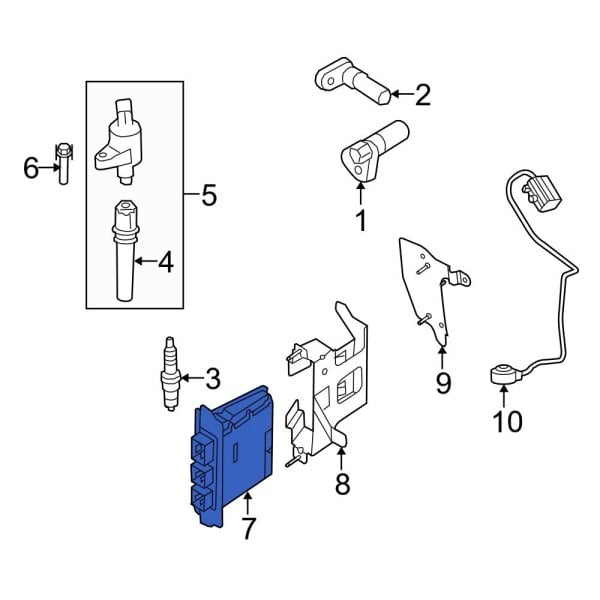 Ford OE 9C2Z12A650AGC Engine Control Module (ECM)