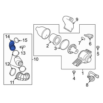 Ford OE - Rear Engine Air Intake Hose