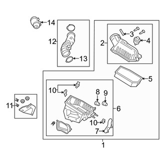 Ford OE - Engine - Air Inlet (Extended Passenger Van / Standard Passenger Van 6.0L)