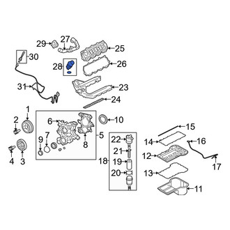 Ford OE - Lower Engine Oil Filler Tube