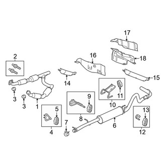 Ford OE - Exhaust System - Exhaust Components (4.6L)