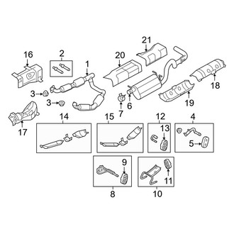 Ford OE - Exhaust System - Exhaust Components (Extended Cargo Van / Extended Passenger Van / Standard Cargo Van / Standard Passenger Van 6.8L)