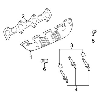 Ford OE - Exhaust System - Manifold (Extended Cargo Van / Standard Cargo Van / Standard Passenger Van 6.0L)