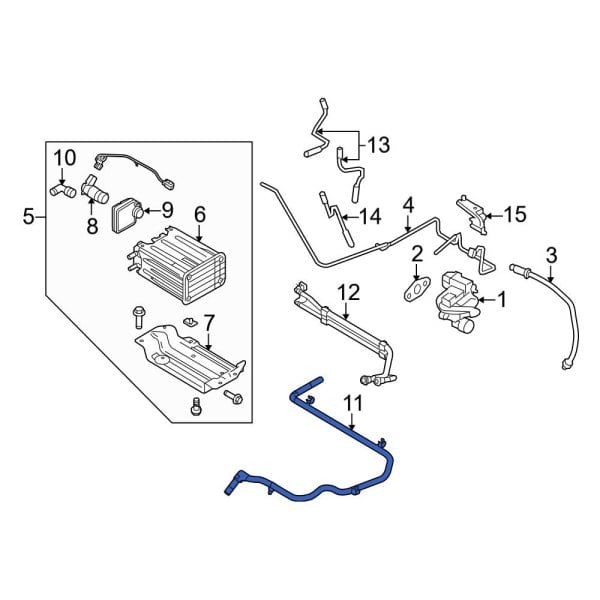 Ford OE 9C2Z9G297K Evaporative Emissions System Lines