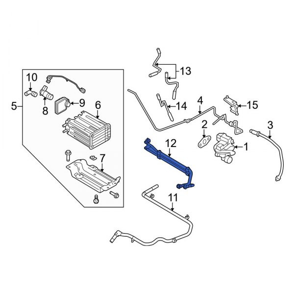 Ford OE BC2Z9C015A Evaporative Emissions System Lines