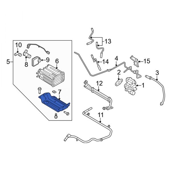 Ford OE 9C2Z9D665L Vapor Canister Bracket